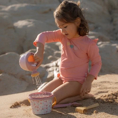 Little Dutch Pink Beach Set - 5 Pieces Pink Flowers
