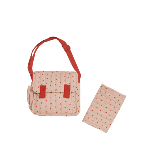 Olli Ella Carrie Convertible Changing Set - Strawberry