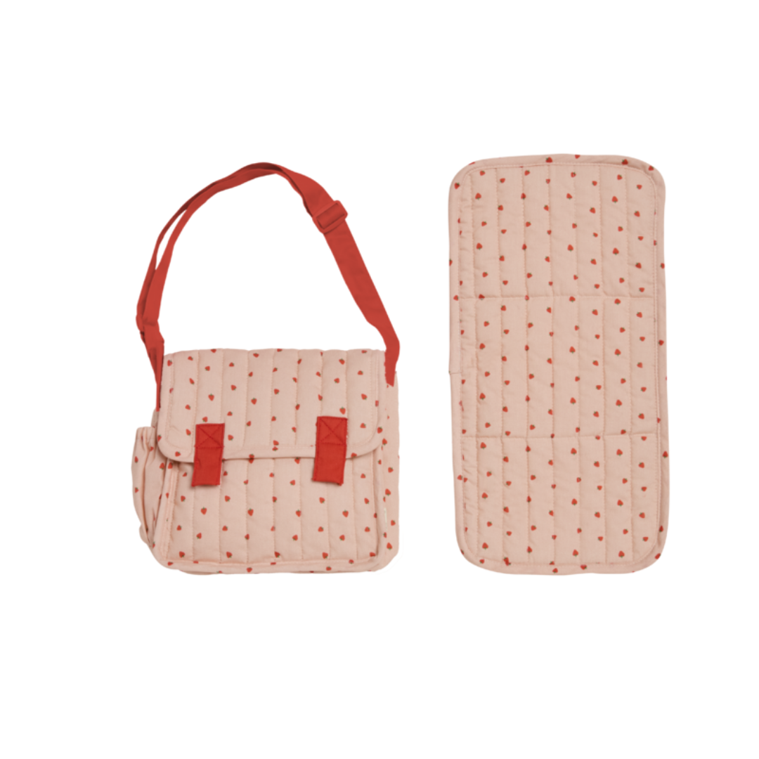 Olli Ella Carrie Convertible Changing Set - Strawberry