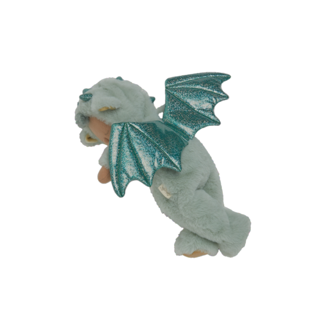 Olli Ella Cozy Dinkum Dragon - Ash - Green