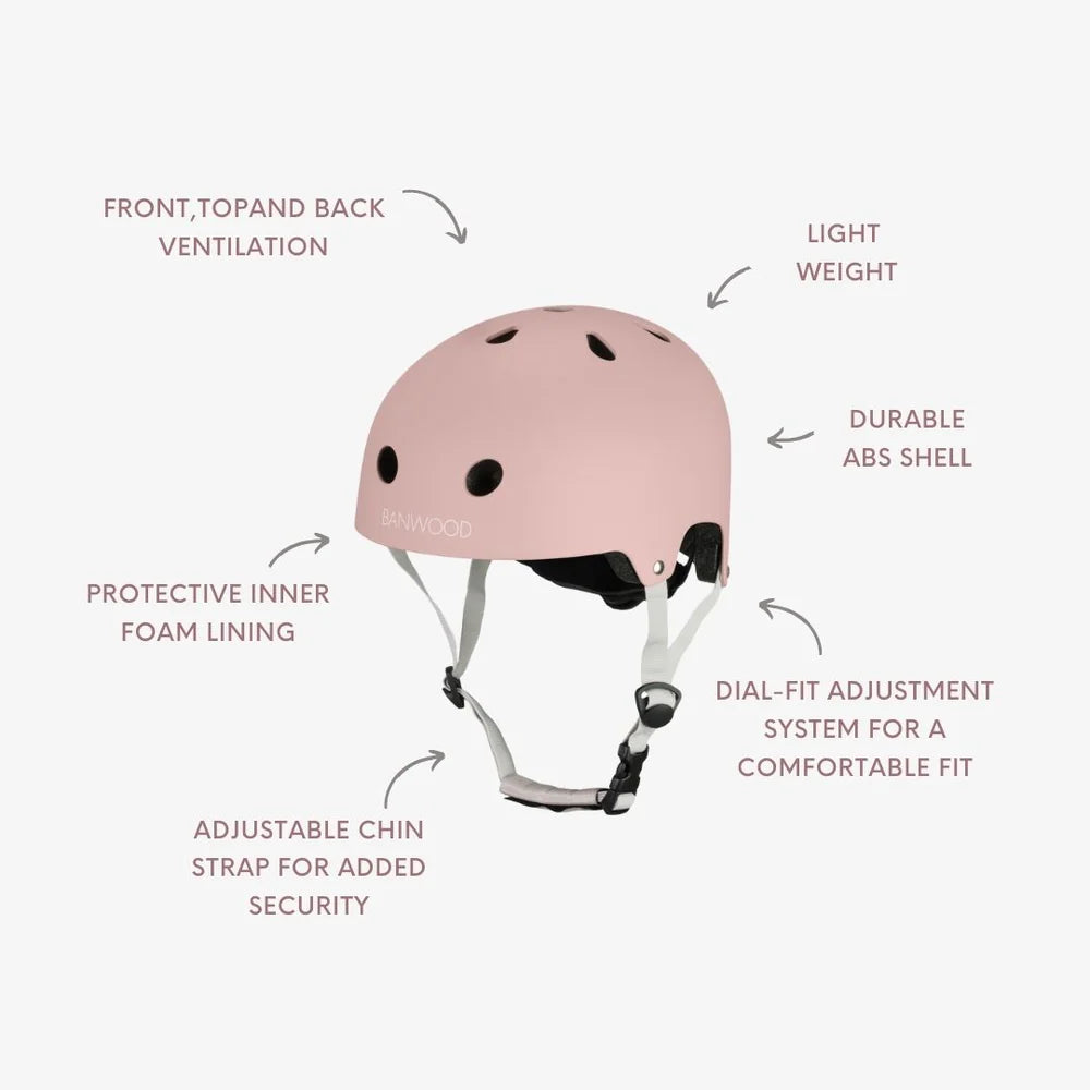 Banwood Helmet - Dusty Rose (50-54 cm)