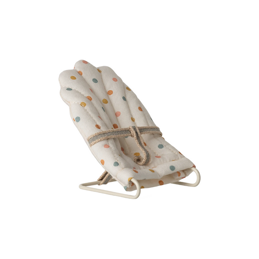 Maileg Baby Bouncer Babysitter Chair, MY - Multi dots