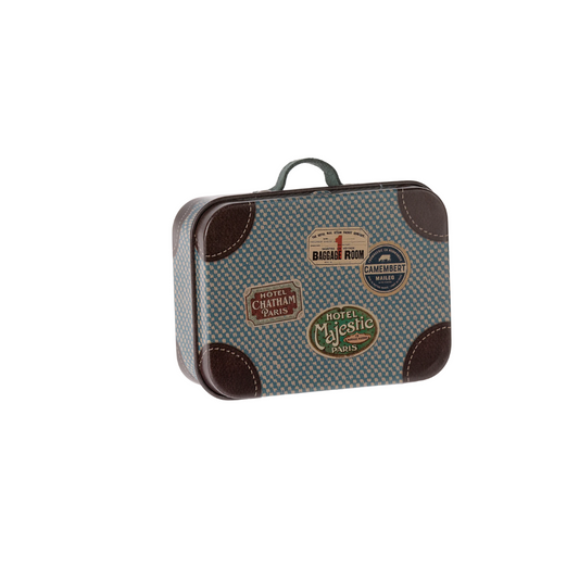 Maileg Metal Suitcase, Micro Blue