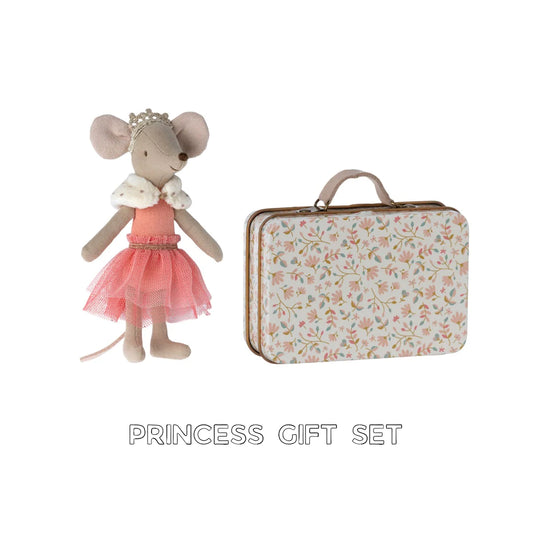 Maileg princess royal mouse birthday gift set with a cute Maileg tin