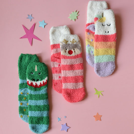 Rockahula Dinosaur Cosy Slipper Socks (9-12 jnr)