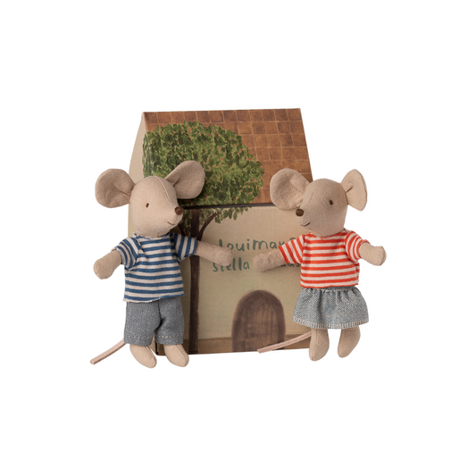 Maileg LouiMax and Stella, Little brother and sister mice