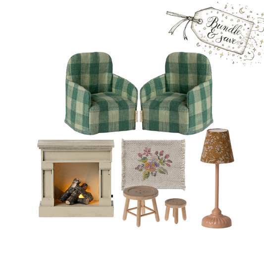 Maileg Cosy Living Room Bundle - Green