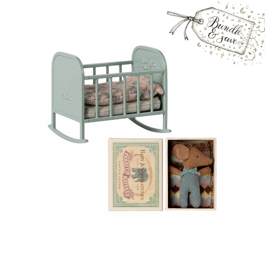 Maileg sleeping baby bundle - Mint