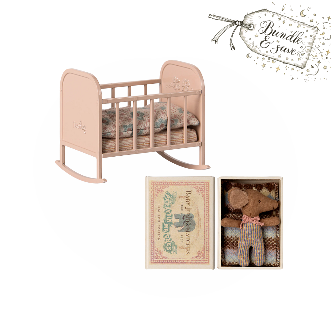 Maileg sleeping baby bundle - Rose