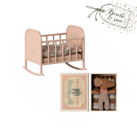 Maileg sleeping baby bundle - Rose