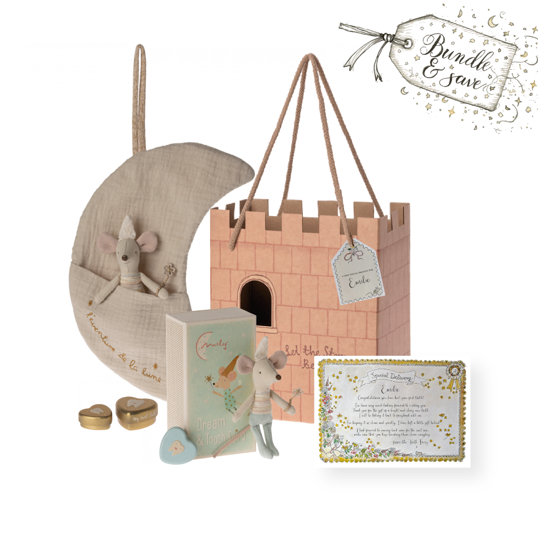 Maileg Tooth Fairy Mouse Little Brother, Luxury Gift Set