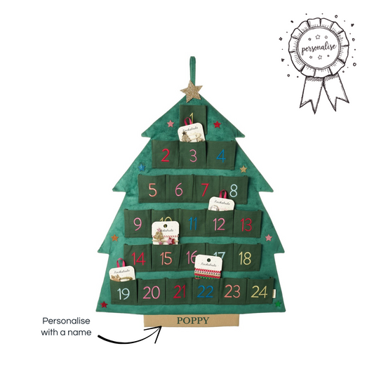 Personalised Rockahula Starry Christmas Tree Advent Calendar