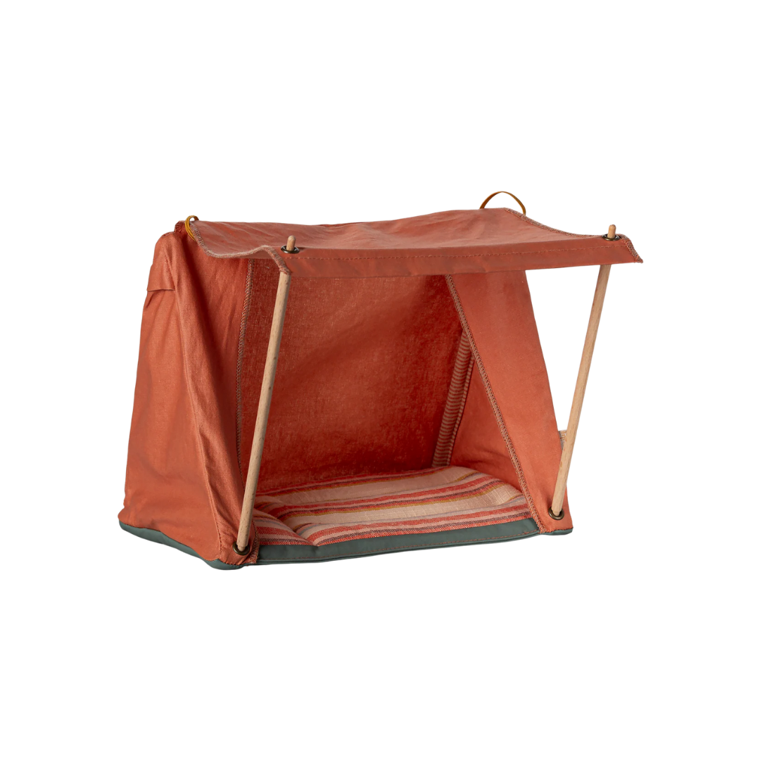 Maileg Happy camper tent, Mouse - Orange