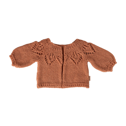 Maileg Knitted cardigan, Size 4 - Vintage rose