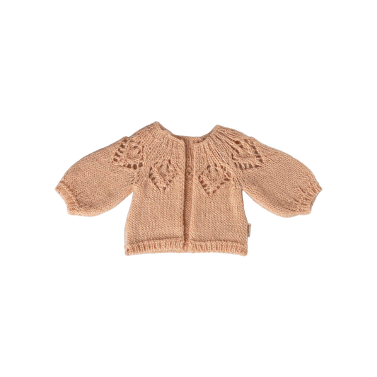 Maileg Knitted cardigan, Size 3 - Light rose