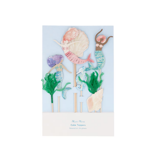 Meri Meri Mermaid Cake Toppers (x 7)