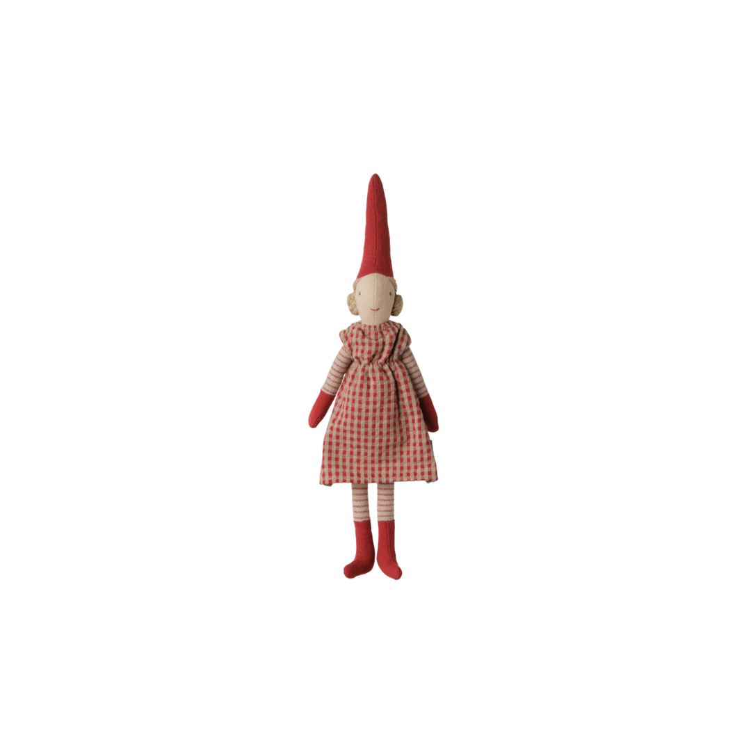 Maileg Pixy, Size 1 - Girl - Red dress