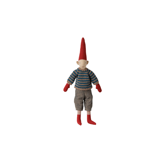 Maileg Pixy, Size 2 - Boy - Striped knitted sweater