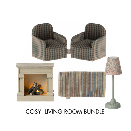 Maileg Cosy Living Room Chair Bundle, Green
