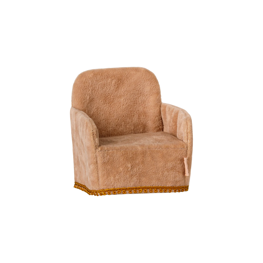 Maileg Folding chair, Mouse - Powder