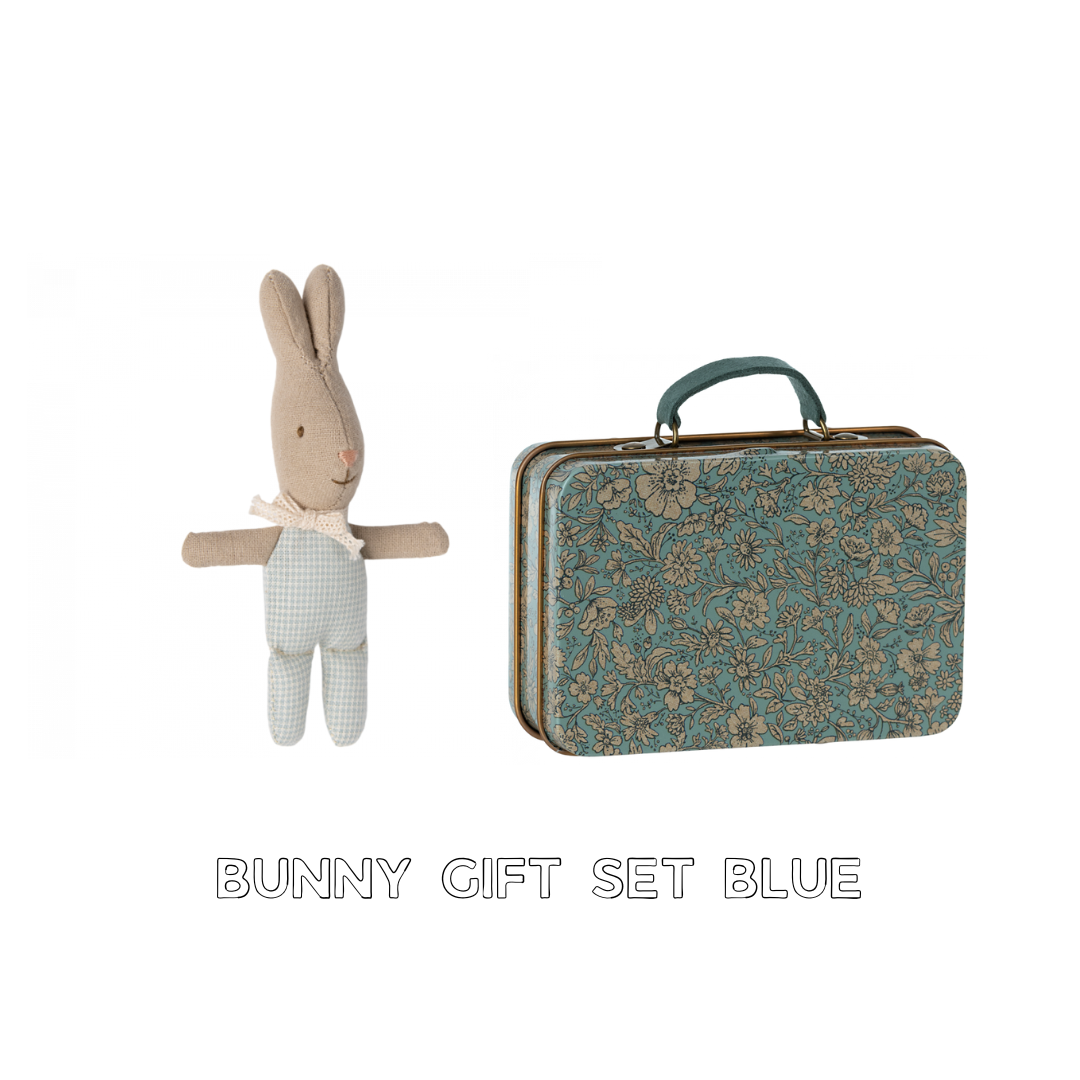 Maileg easter gift set bundle, Maileg rabbit with a floral tin