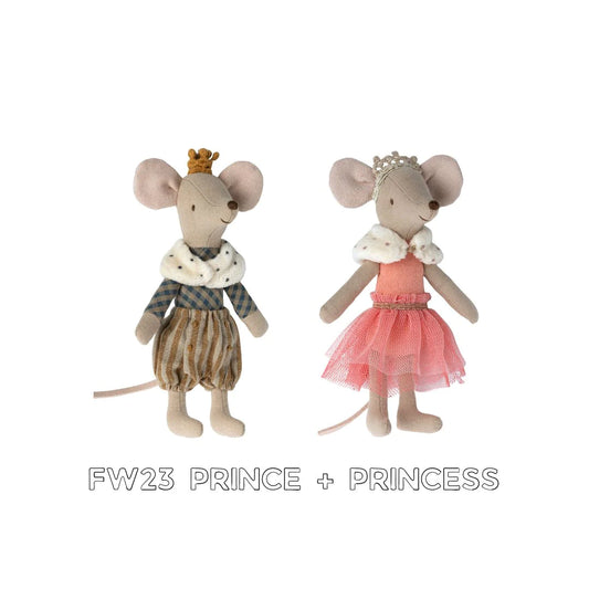 Maileg prince and princess bundle set with FW23 mice