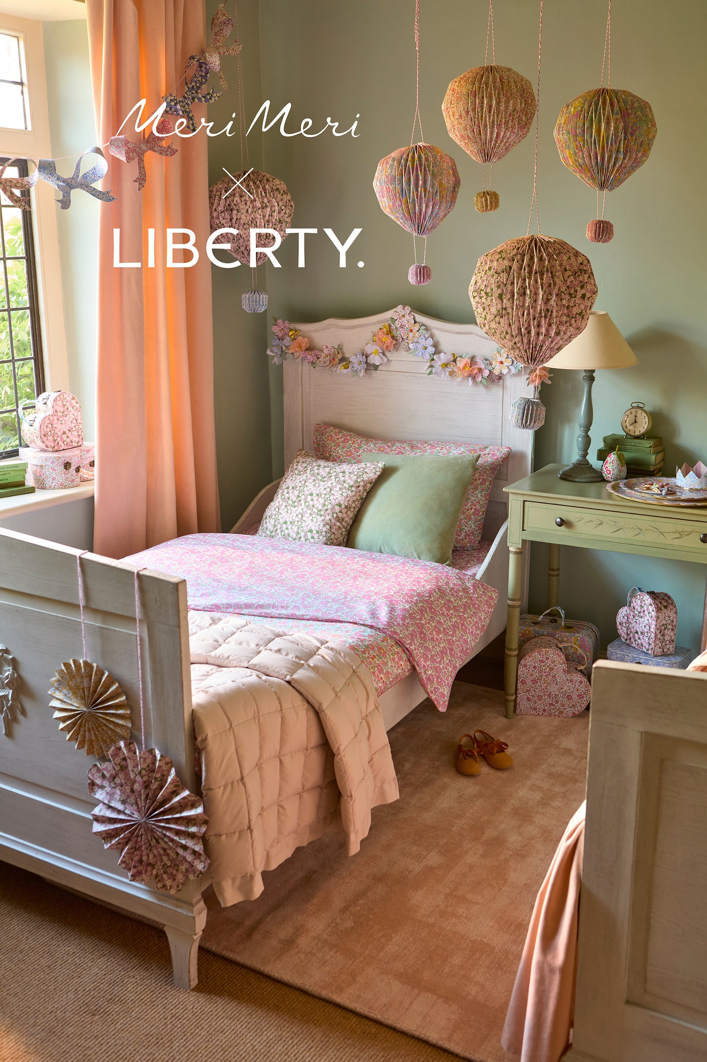 Meri Meri x Liberty Paper Flower Garland