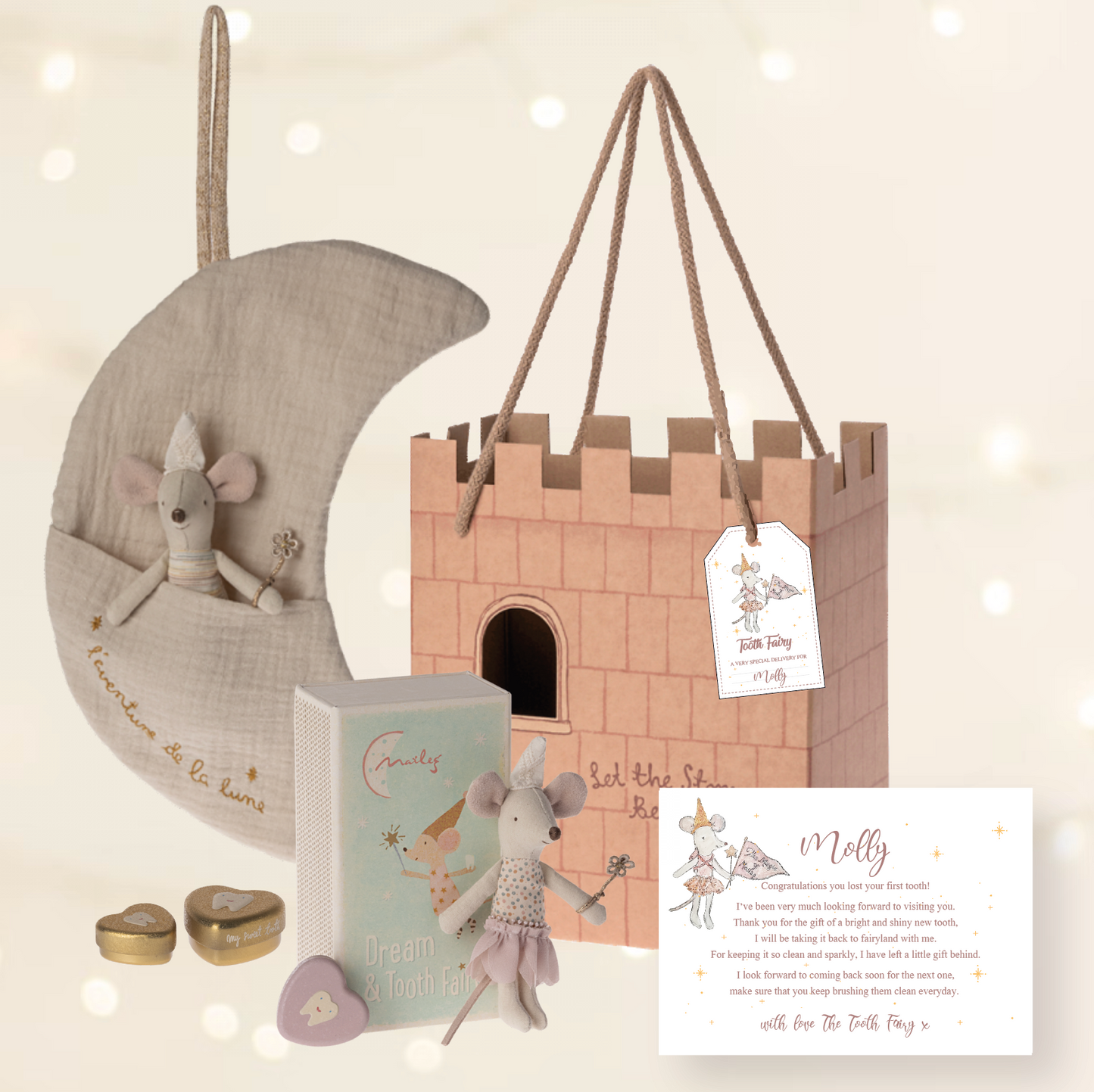 Maileg SS24 Tooth Fairy Mouse Rose Gift Box (DUE END JUNE)