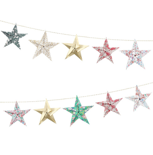 Meri Meri x Liberty Origami Star Garland