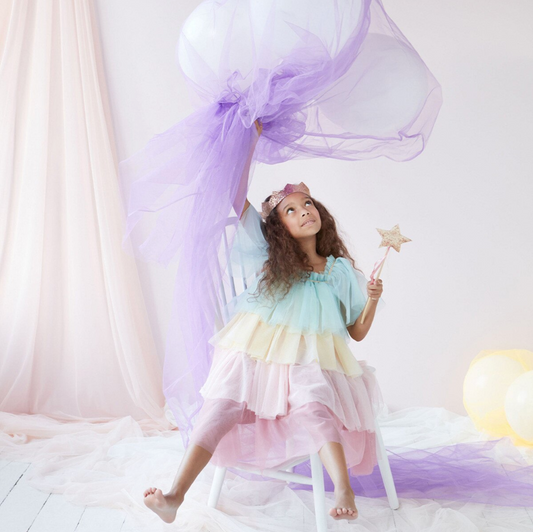 Meri Meri Rainbow Ruffle Princess Costume 5-6 Years