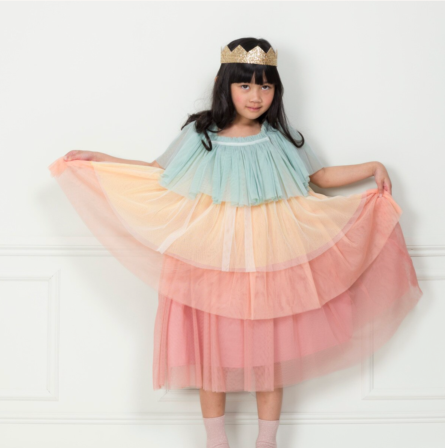 Meri Meri Rainbow Ruffle Princess Costume 5-6 Years