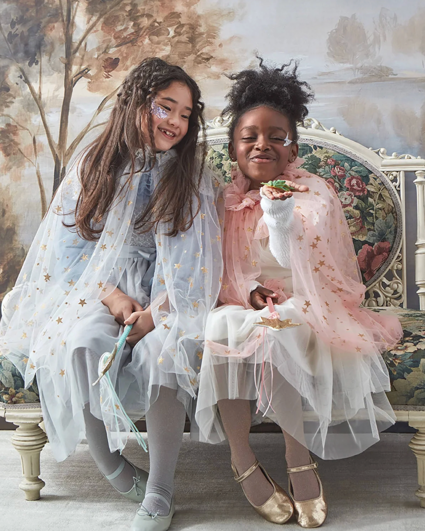 Meri Meri Pink Star Tulle Cape