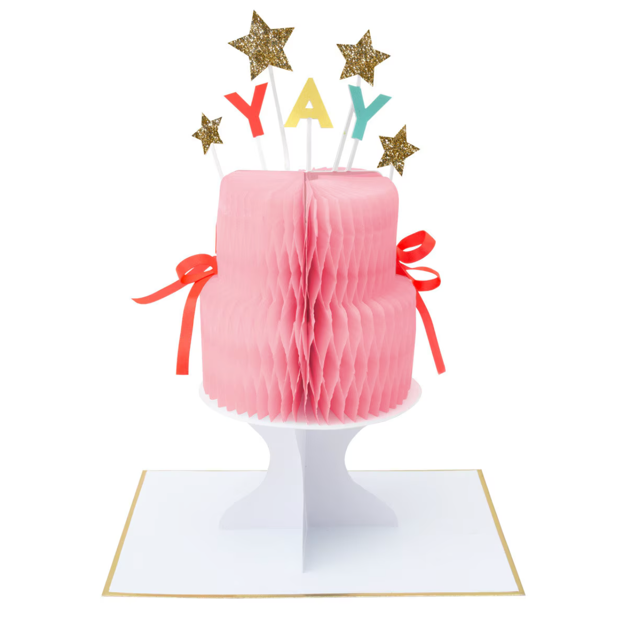 Meri Meri Yay! Cake Stand-Up Birthday Card