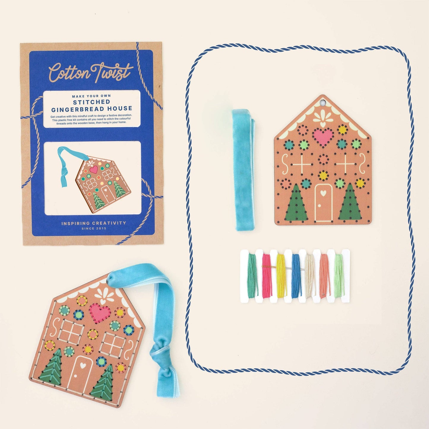 Cotton Twist - Make Your Own Stitched Gingerbread House