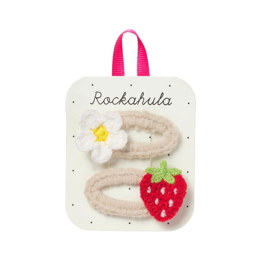 Rockahula Crochet Daisy and Strawberry Clips