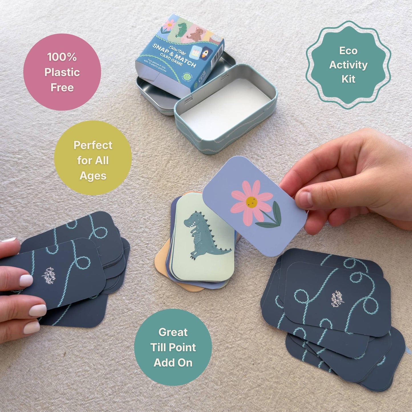 Cotton Twist (WE PREPAY ALL USA DUTIES) - Snap & Match Card Game