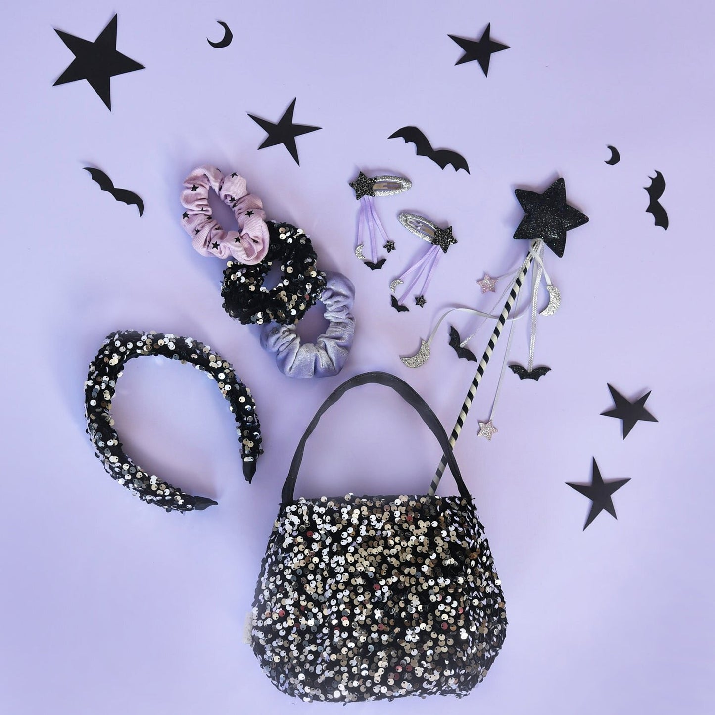 Rockahula Spellbound Sequin Velvet Cauldron Bag