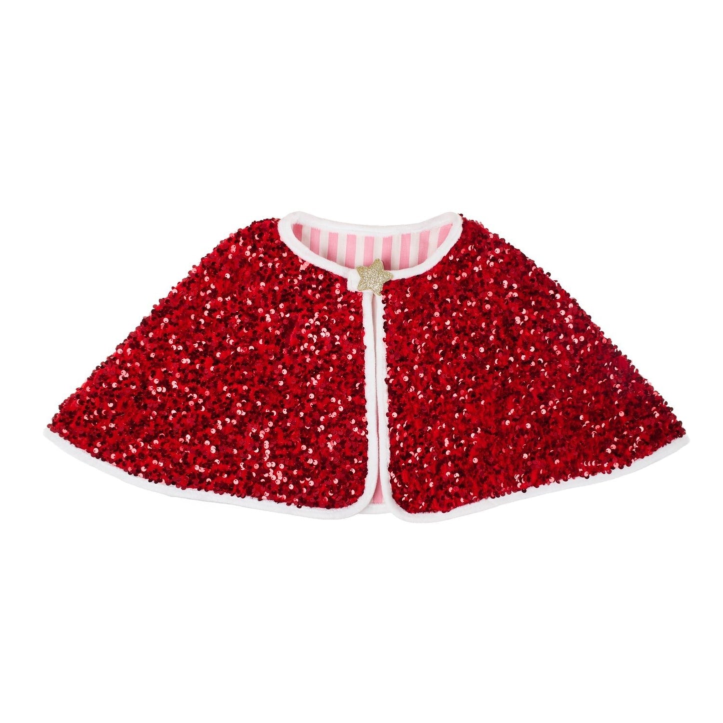 Rockahula Jolly Santa Sequin Velvet Cape (3-10 Years)