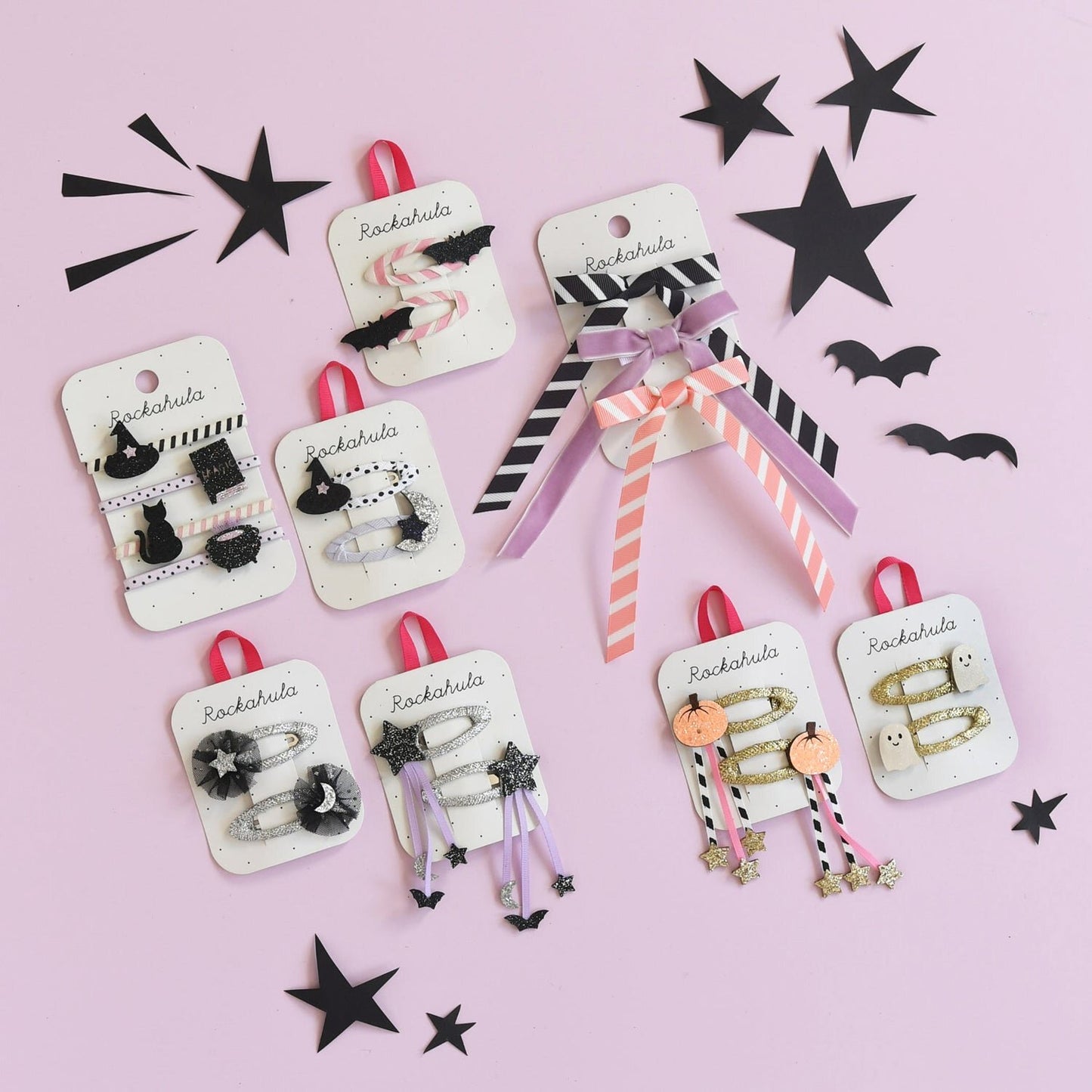 Rockahula Halloween Boo-tiful Long Bow Clips