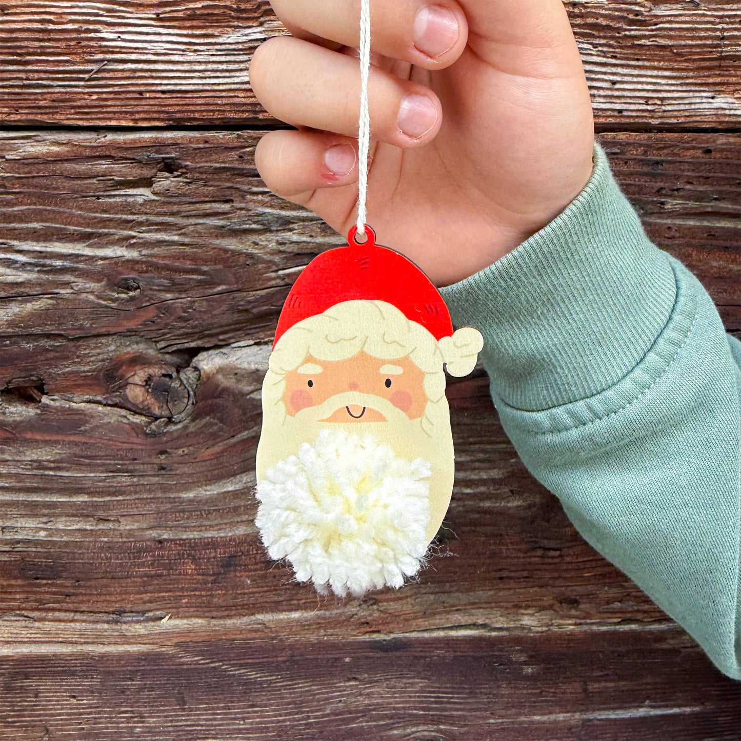 Cotton Twist - Make Your Own Pom Pom Santa Decoration Kit
