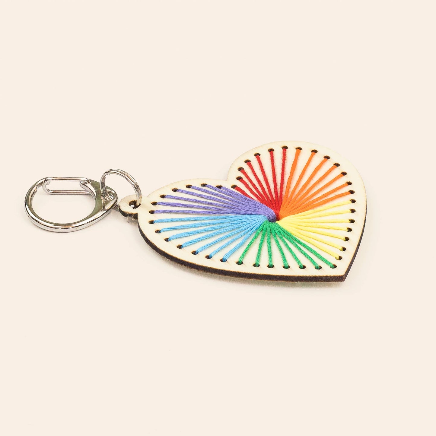 Cotton Twist (WE PREPAY ALL USA DUTIES) - Heart Keyring Craft Kit
