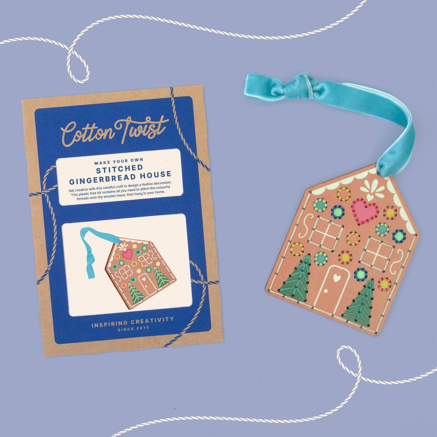 Cotton Twist - Make Your Own Stitched Gingerbread House