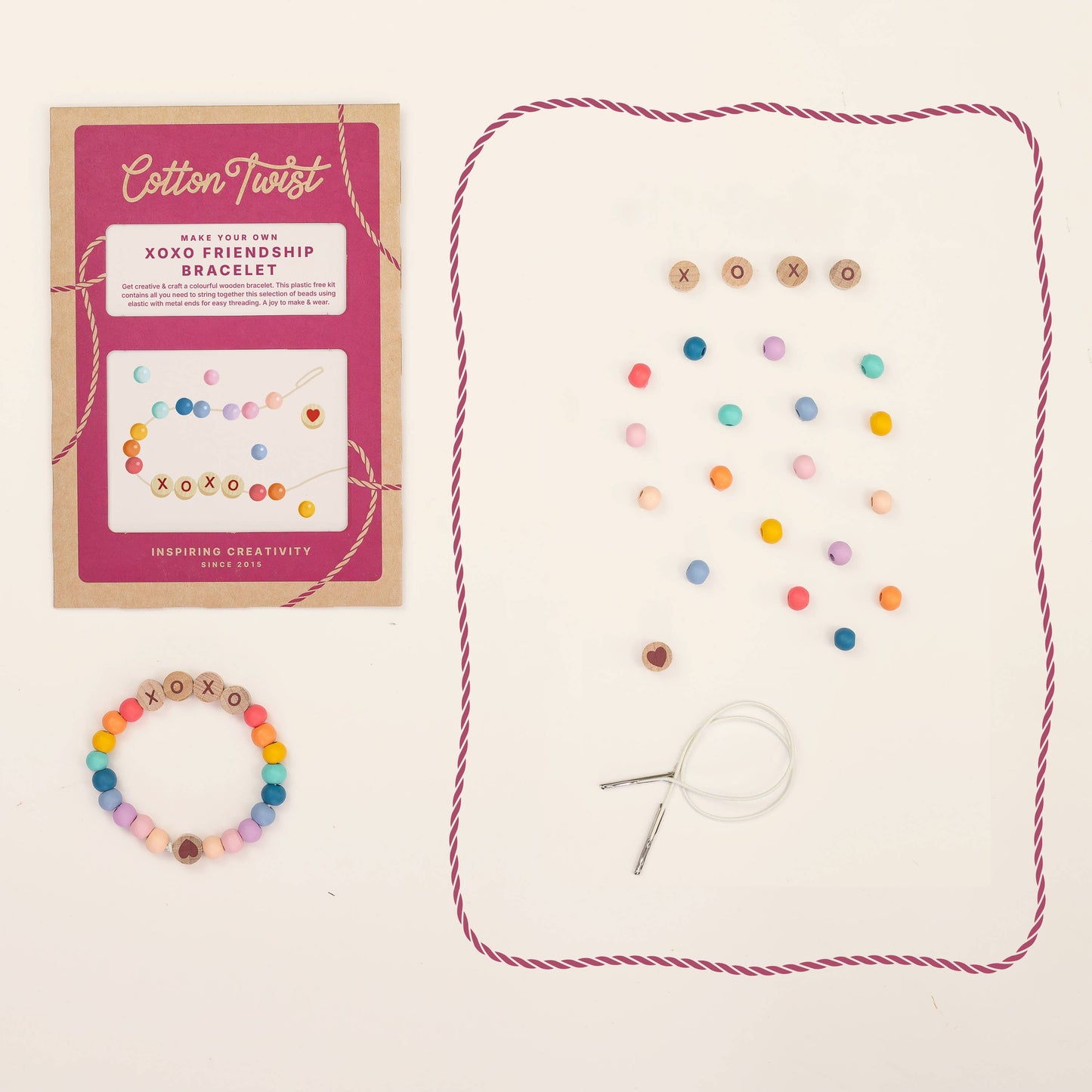Cotton Twist XOXO Friendship Bracelet Kit
