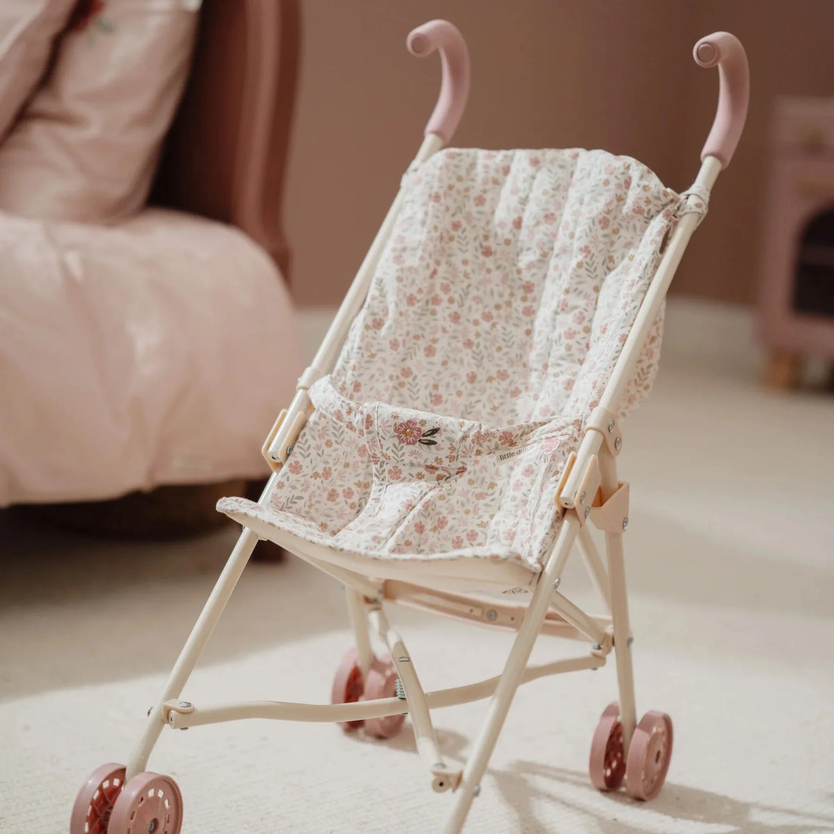 Little Dutch Metal Doll Stroller - White