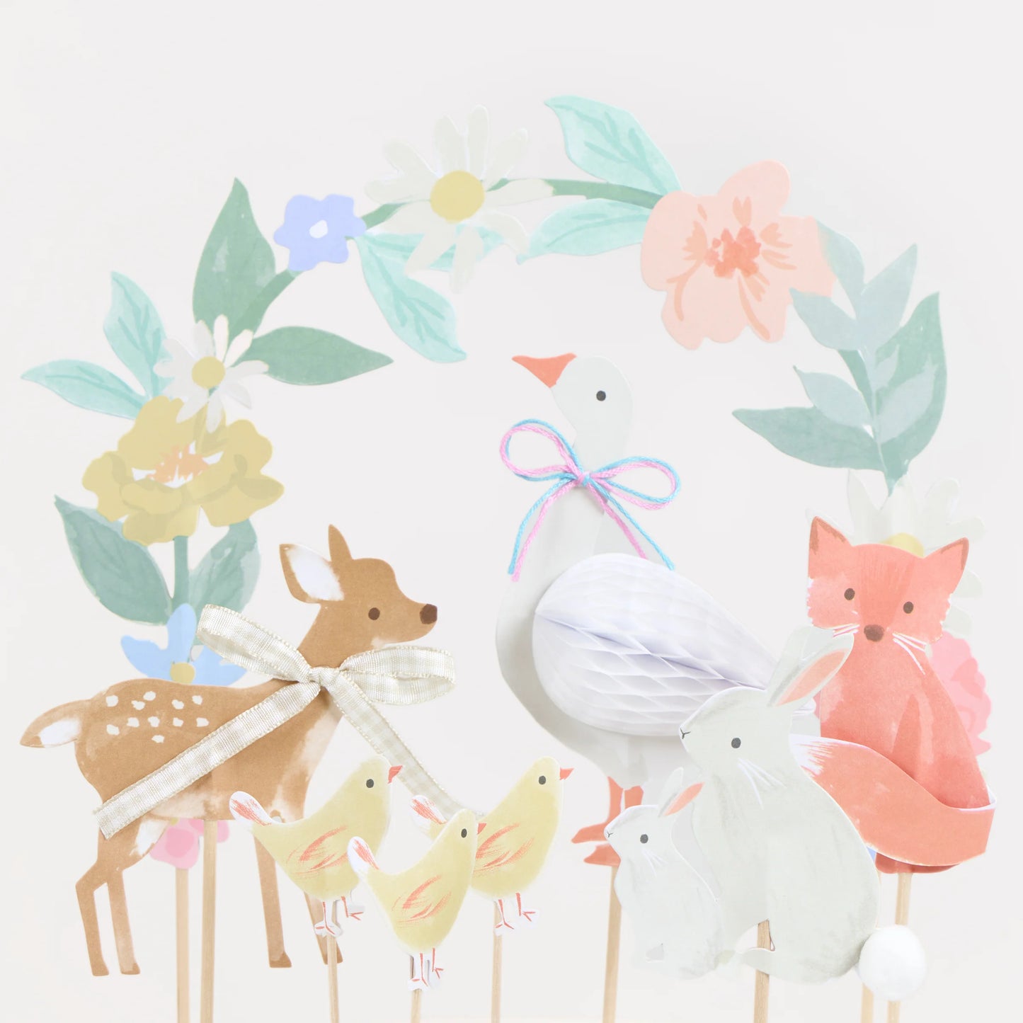 Meri Meri Little Animals Cake Toppers (x 8)