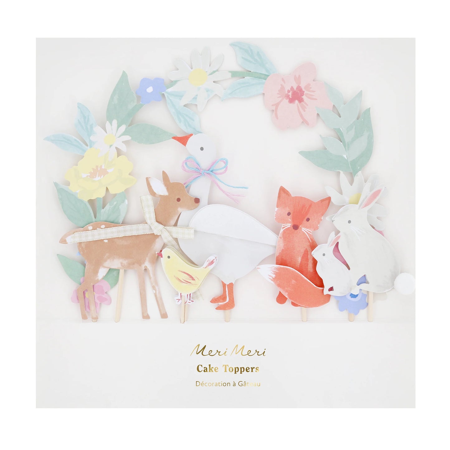 Meri Meri Little Animals Cake Toppers (x 8)