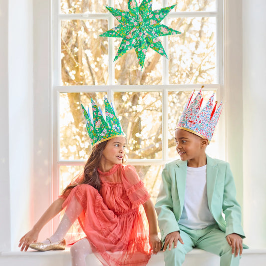 Meri Meri x Liberty Festive Party Crowns (x 8)