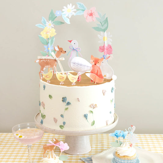 Meri Meri Little Animals Cake Toppers (x 8)