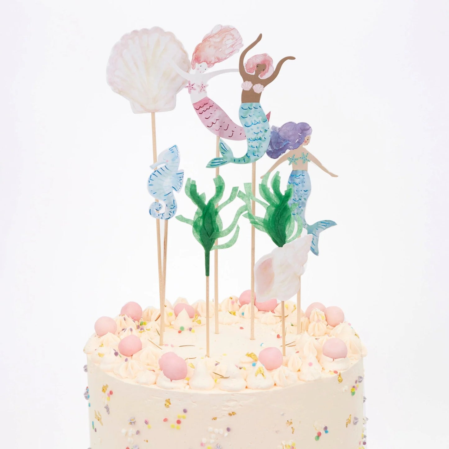Meri Meri Mermaid Cake Toppers (x 7)
