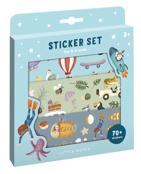Little Dutch Stickerset - Jim & Friends